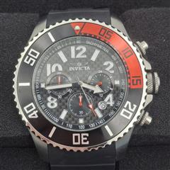 Invicta 13727 Pro Diver Black Carbon Fiber Dial Red Coke Bezel 48mm Men's Watch